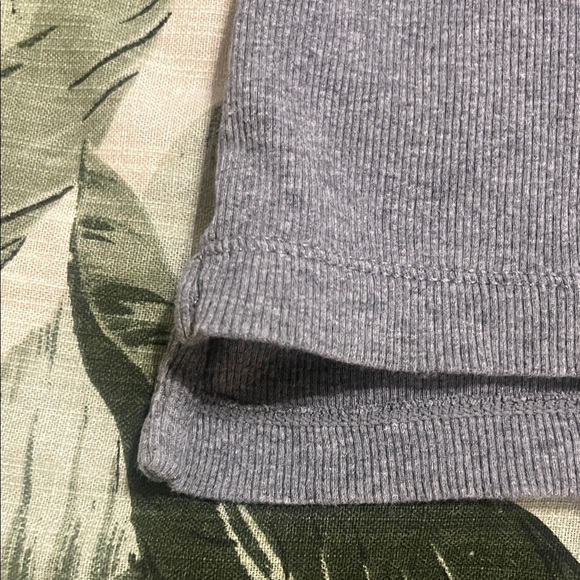 Ralph Lauren Gray Long Sleeve Women's Top with Leather Zipper Detail - Picture 9 of 9